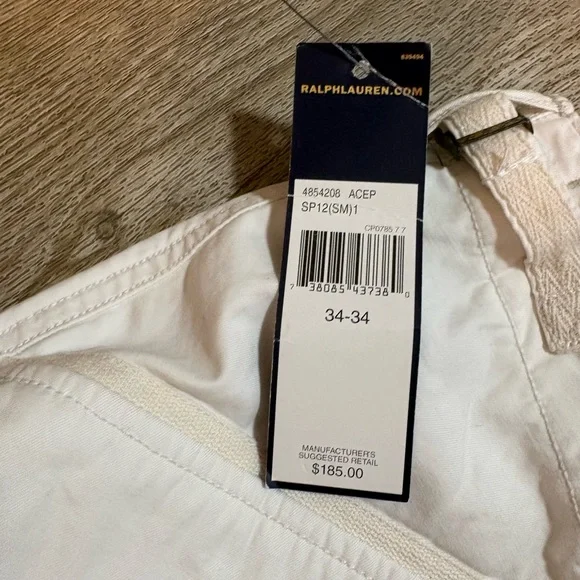 POLO RALPH LAUREN KHAKI CARGO PANTS SIZE 34 X 34 - Picture 2 of 9